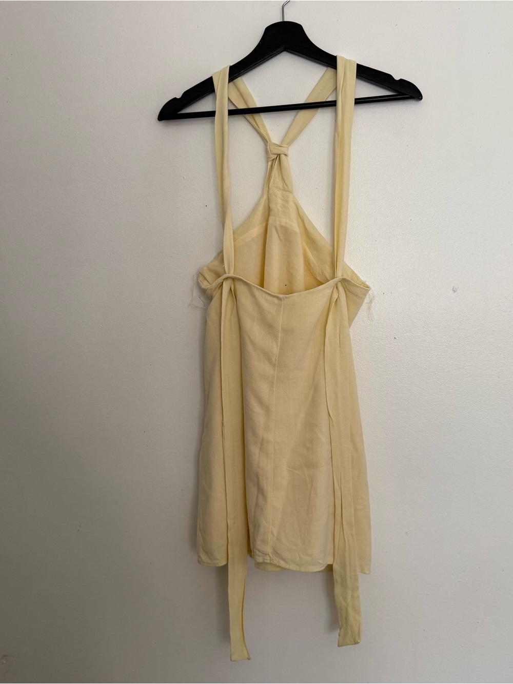 Peppermayo butter yellow mini halter dress - Picture 4 of 8